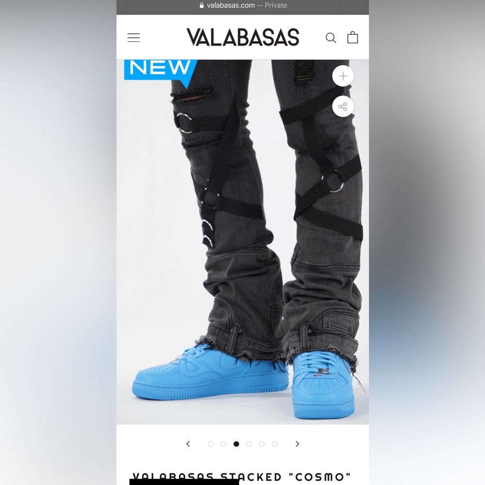 Valabasas Slimfit Stacked Denim (Grey)